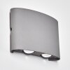 ABAIANG Outdoor Wall Light LED grey, 1-light source