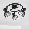 Ceiling Light Holbol black, 3-light sources