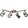 Spotlight Brilliant Seed Dark wood, black, 4-light sources