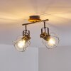 Sundsvall Ceiling Light Dark wood, black, 2-light sources