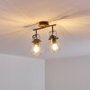 Sundsvall Ceiling Light Dark wood, black, 2-light sources