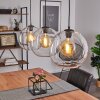 MINHE Pendant Light Oxidised Silver, 3-light sources