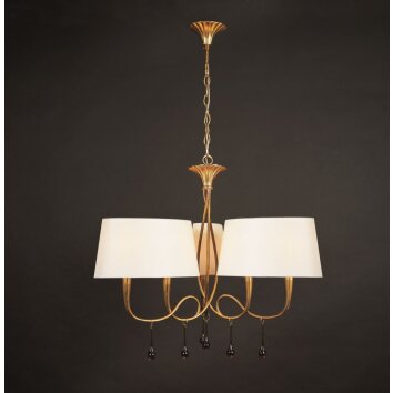 Mantra Paola hanging light gold, 6-light sources