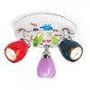 Brilliant Birds round spotlight colourful, 3-light sources