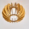 VALKOM Ceiling light Light wood, matt nickel, 1-light source