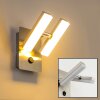 Sakami wall light LED matt nickel, 2-light sources
