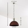 KINZUA Pendant Light rust-coloured, 1-light source