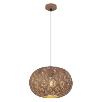 Pendant Light Globo HAMERBEN rust-coloured, 1-light source