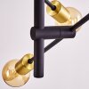 Coppet Pendant Light black-gold, 6-light sources