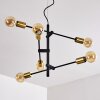 Coppet Pendant Light black-gold, 6-light sources