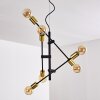 Coppet Pendant Light black-gold, 6-light sources
