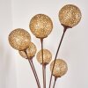 KITEE floor lamp brown, rust-coloured, 6-light sources