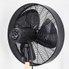MARKHAM fan Light wood, black