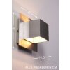 Lucide BOK wall light chrome, stainless steel, 1-light source