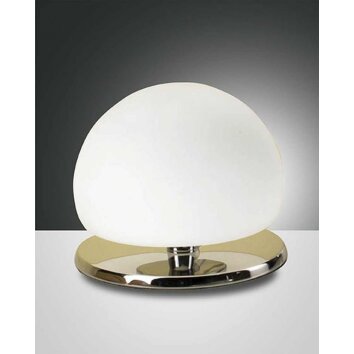 Fabas Luce MORGANA table lamp chrome, 1-light source