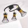 Ayen Ceiling Light black-gold, 3-light sources