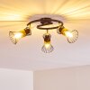 Ayen Ceiling Light black-gold, 3-light sources