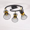 Ayen Ceiling Light black-gold, 3-light sources