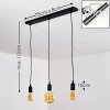 HALLABRO Pendant Light black, 3-light sources