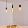 HALLABRO Pendant Light black, 3-light sources