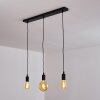 HALLABRO Pendant Light black, 3-light sources