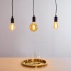HALLABRO Pendant Light black, 3-light sources