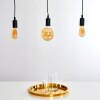 HALLABRO Pendant Light black, 3-light sources