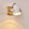 Wall Light Coruna Light wood, white, 1-light source