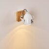 Wall Light Coruna Light wood, white, 1-light source