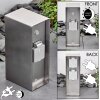 Abilene outdoor socket Stainless steel color