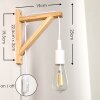 WIEDAU Wall Light Light wood, white, 1-light source