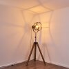 HAERVEJ Floor Lamp Dark wood, black, 1-light source