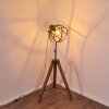 HAERVEJ Floor Lamp Dark wood, black, 1-light source