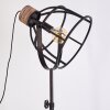 HAERVEJ Floor Lamp Dark wood, black, 1-light source