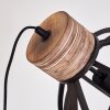 HAERVEJ Floor Lamp Dark wood, black, 1-light source