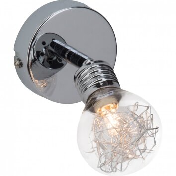 Brilliant BULB wall light chrome, 1-light source