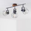 Sundsvall Ceiling Light Dark wood, black, 3-light sources