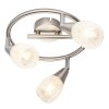 Globo KRISTALL Ceiling light matt nickel, 3-light sources