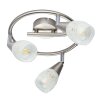 Globo KRISTALL Ceiling light matt nickel, 3-light sources