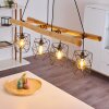 KOTOR Pendant Light Light wood, black, 4-light sources