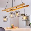 KOTOR Pendant Light Light wood, black, 4-light sources