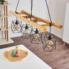 KOTOR Pendant Light Light wood, black, 4-light sources