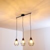 KAVVI Pendant Light black, 3-light sources