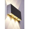 B-Leuchten Stream wall light aluminium, 6-light sources