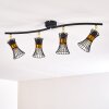 Ayen Ceiling Light black-gold, 4-light sources