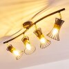Ayen Ceiling Light black-gold, 4-light sources