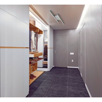 Bopp NANO PLUS BASIC Ceiling Light LED aluminium, white, 1-light source