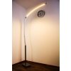 Santa Marta floor lamp LED chrome, matt nickel, 1-light source