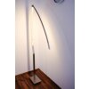 Santa Marta floor lamp LED chrome, matt nickel, 1-light source