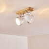 Ceiling Light Coruna Light wood, white, 2-light sources